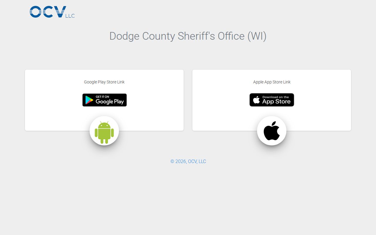 Dodge County arrest log mobile app